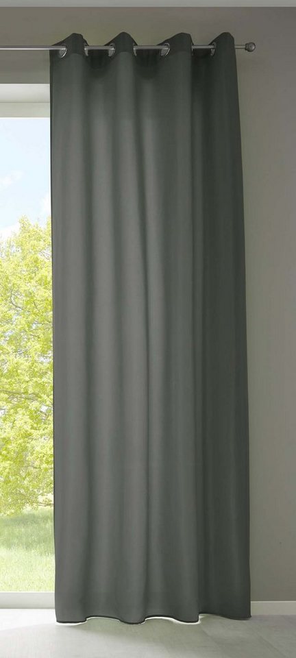 Vorhang, Gardinenbox, Ösen (1 St), blickdicht, Microfaser, Schal Ösen »Berlin« Blickdicht Matt 20405N von Gardinenbox