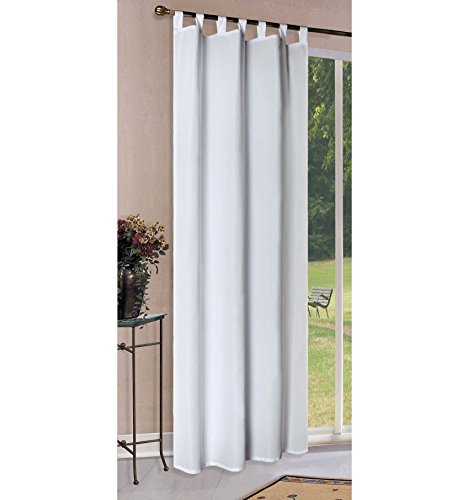 1er Set Vorhang Blickdicht Matte unifarbene Gardine mit Schlaufen. Aus edlem Microsatin Micofaser-Gewebe., 245x140, Weiß, 20400 von Gardinenbox