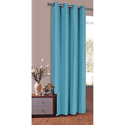 Vorhang Blickdicht Schal, Matte unifarbene Gardine mit Ösen. Material aus Microsatin Micofaser-Gewebe., 175x145, Türkis, 20405 Vorhang Blickdicht Schal, Matte unifarbene Gardine mit Ösen. Material aus Microsatin Micofaser-Gewebe., 175x145, Türkis, 20405 von Gardinenbox