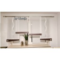 Gardinen Flächenvorhängen Set Modern Küchengardine Wohnzimmer von GardinenbyOlessja