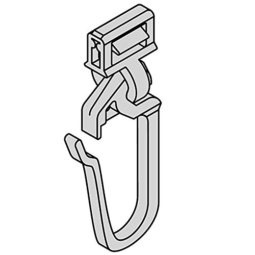 Gardinen Clic-Gleiter mit Faltenhaken lang HINNO HC 92, für Gardinenschienen aus Holz BZW. Kunststoff von Gardinenzubehör von ars_vivendi