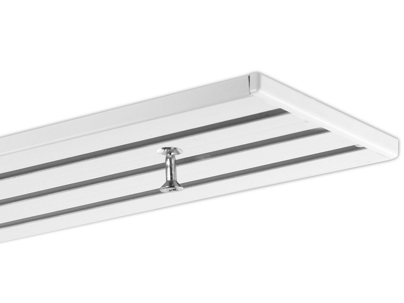 Gardineum Gardinenschiene Flächenvorhangschiene, 4-läufig, vorgebohrt, ab 2 m mittig geteilt, 4-läufig, Deckenmontage Gardineum Gardinenschiene Flächenvorhangschiene, 4-läufig, vorgebohrt, ab 2 m mittig geteilt, 4-läufig, Deckenmontage von Gardineum
