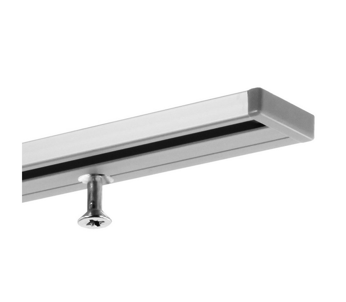 Gardineum Gardinenschiene Vorhangschiene in Aluminium, 1-läufig, flach, ab 2 m mittig geteilt, 1-läufig Gardineum Gardinenschiene Vorhangschiene in Aluminium, 1-läufig, flach, ab 2 m mittig geteilt, 1-läufig von Gardineum