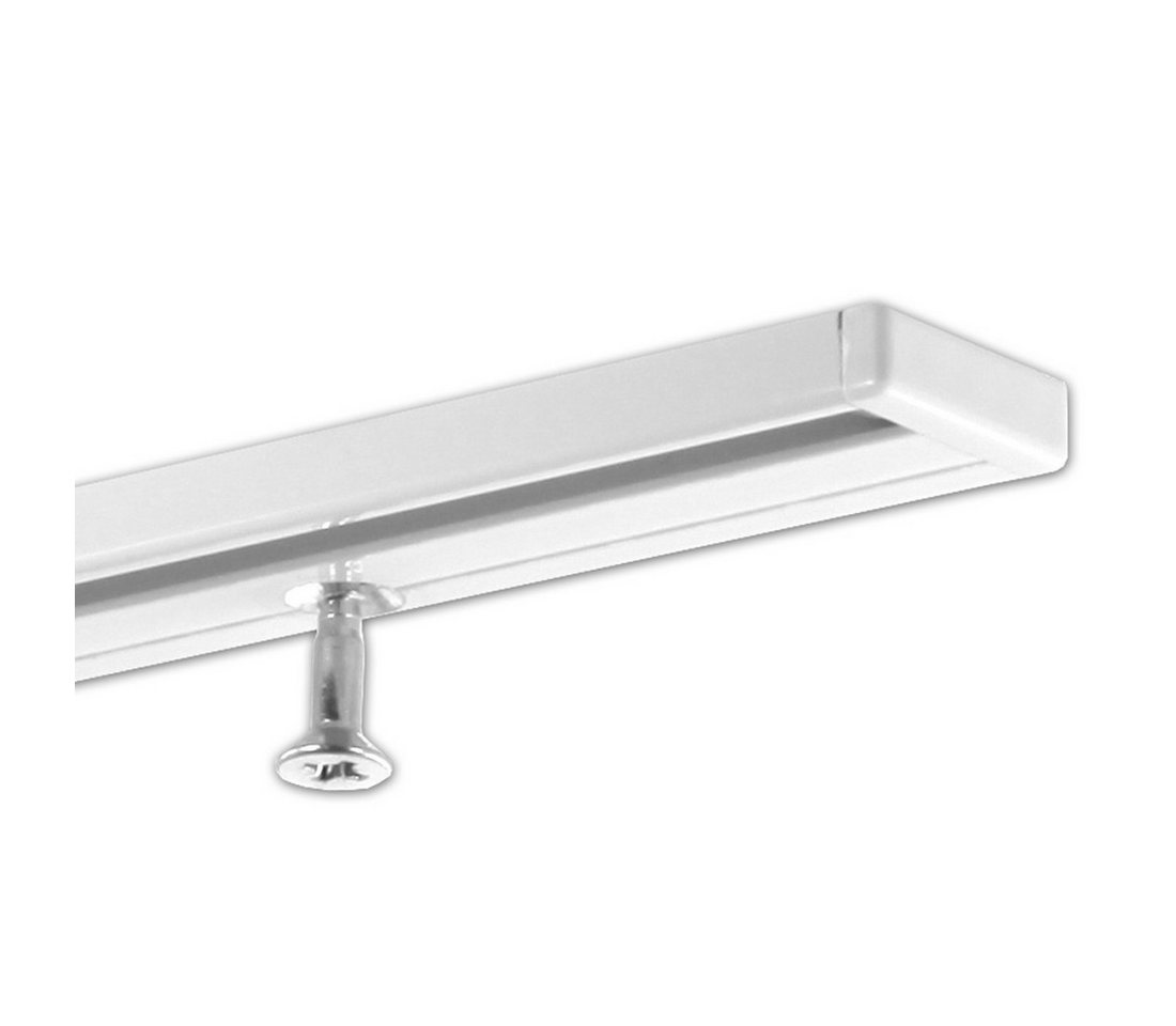 Gardineum Gardinenschiene Vorhangschiene in Aluminium, 1-läufig, flach, ab 2 m mittig geteilt, 1-läufig Gardineum Gardinenschiene Vorhangschiene in Aluminium, 1-läufig, flach, ab 2 m mittig geteilt, 1-läufig von Gardineum