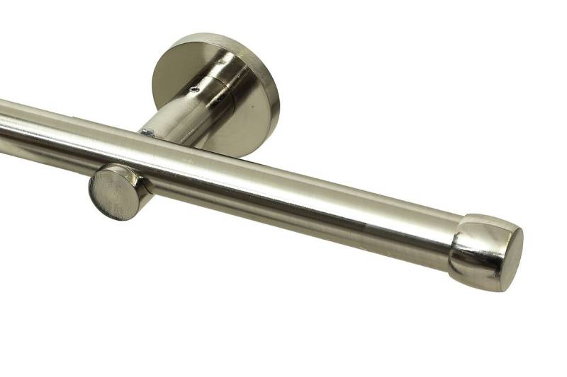 Gardineum Gardinenstange Ø 20 mm, 1-läufig, Metall, ab 2 m mittig geteilt von Gardineum