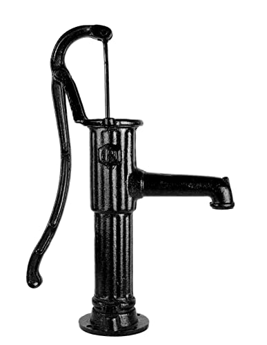 Schwengelpumpe Typ 75 schwarz Gartenpumpe mit Rundflansch von GARDINGER