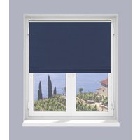 Thermo Klebe-/Klemmrollo Verdunklungsqualität blau B/L: ca. 90x150 cm von Boviva