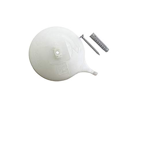 GARDINIA Deckenträger für Aluminium-Vorhangschiene, 3-läufig, Weiß, 2 Stück, Nicht Zutreffend von Gardinia