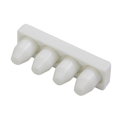 GARDINIA Endstücke für Aluminium-Vorhangschienen und Gardinenschienen, 1-läufig, 2 Stück, Kunststoff, Weiß von Gardinia