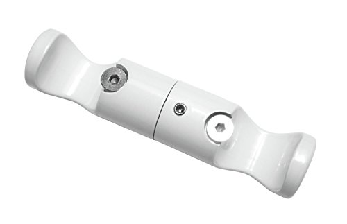 Gardinia 11273 Deckenträger Adapter für Gardinenstangen, Serie Chicago, Durchmesser 20 mm, weiß von Gardinia