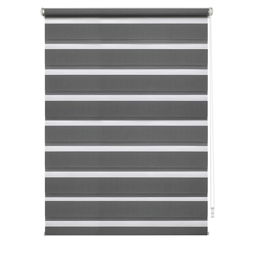 EASYFIX Doppelrollo mit Montageschiene anthrazit 90 x 150 EASYFIX Doppelrollo mit Montageschiene anthrazit 90 x 150 von Gardinia