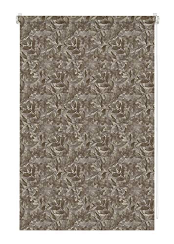 GARDINIA EASYFIX Rollo Dekor zum Klemmen, Blickdicht, Alle Montage-Teile inklusive, Natural Camouflage, Schoko/Sand, 75 x 150 cm (BxH) von Gardinia