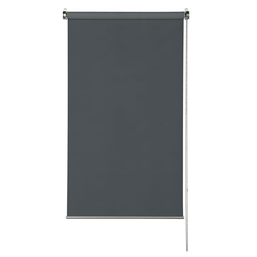 GARDINIA EASYFIX Rollo Premium zur Verdunkelung, Rollo ohne Bohren zum Kleben oder Klemmen, Blickdicht, Sichtschutz, Blendschutz, Inkl. Montage-Teile, Grau, 45 x 150 cm (BxH) von Gardinia