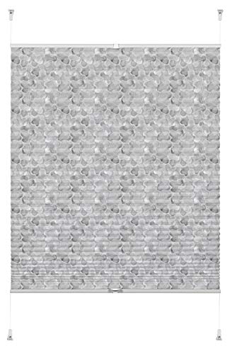 GARDINIA Easyfix Plissee, Blickdichtes Faltrollo zur Befestigung ohne Bohren und Schrauben, Individuell verstellbar, 50 x 130 cm, Grau Camouflage GARDINIA Easyfix Plissee, Blickdichtes Faltrollo zur Befestigung ohne Bohren und Schrauben, Individuell verstellbar, 50 x 130 cm, Grau Camouflage von Gardinia