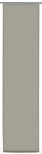 GARDINIA Flächenvorhang Basic (1 Stück), Schiebegardine, Lichtdurchlässig, Stoff Waschbar, Anthrazit, 60 x 245 cm (BxH) von Gardinia