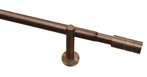 Gardinia Gardinenstangen-Set, 1-Lauf, Zylinder, Ø 22/25 mm, 100-190 cm, Metall, Bronze von Gardinia