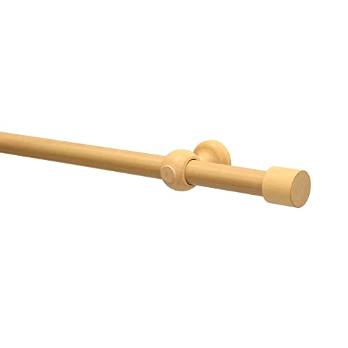 Gardinenstangen Set Shorty 1-Lauf ⌀ 25 mm buche 160 von Gardinia