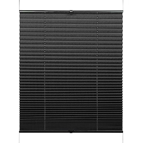 GARDINIA Plissee Concept Tageslicht, Blickdicht, Faltrollo, Lichtdurchlässig, Verstellbar, Einfach in der Breite kürzbar, Schwarz, 40 x 130 cm GARDINIA Plissee Concept Tageslicht, Blickdicht, Faltrollo, Lichtdurchlässig, Verstellbar, Einfach in der Breite kürzbar, Schwarz, 40 x 130 cm von Gardinia