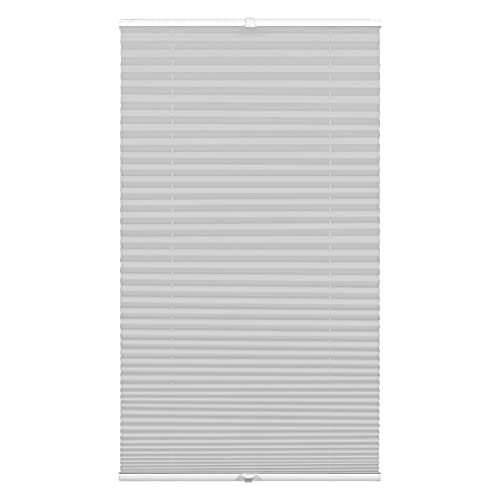 GARDINIA Plissee Concept Tageslicht, Blickdicht, Faltrollo, Lichtdurchlässig, Verstellbar, Einfach in der Breite kürzbar, Grau, 60 x 130 cm von Gardinia
