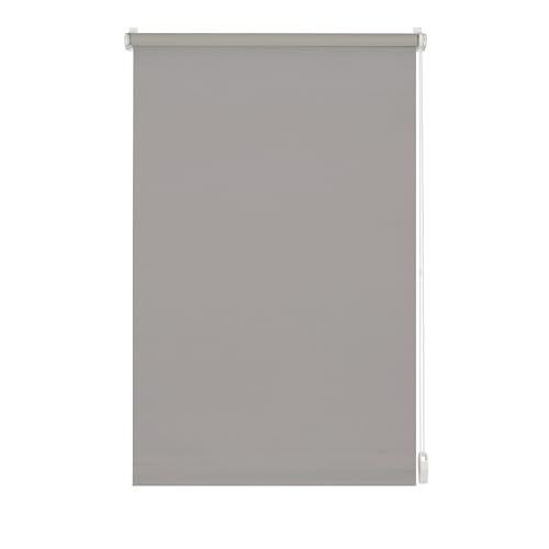 GARDINIA 32898 Rollo zum Klemmen oder Kleben, Tageslicht-Rollo, Blickdicht, Alle Montage-Teile inklusive, EASYFIX Rollo Uni, Steingrau, 60 x 150 cm (BxH) von Gardinia