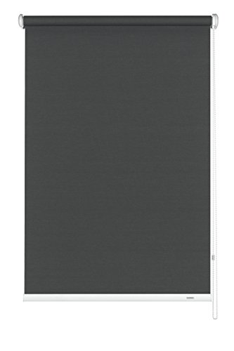 GARDINIA Seitenzug-Rollo für Fenster, Blickdicht, Lichtdurchlässig, Sichtschutz, Blendschutz, Montage mit Bohren, Grau, 92 x 180 cm (BxH) von Gardinia
