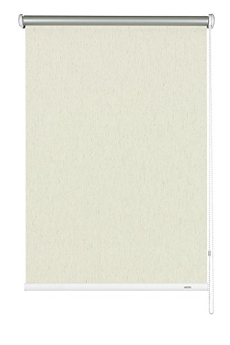 Gardinia Seitenzug-Rollo mit Thermo-Rückseite, Decken-, Wand- oder Nischenmontage, Höchste Lichtreflektion, Energiesparend, Alle Montage-Teile inklusive, Struktur natur, 202 x 180 cm (BxH), 6494202180 von Gardinia
