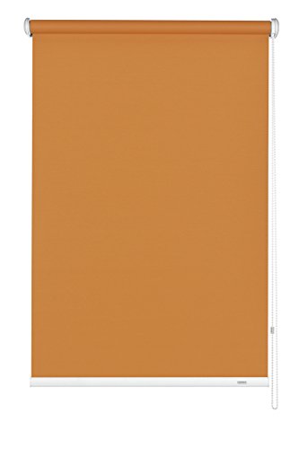 GARDINIA Seitenzug-Rollo zum Abdunkeln, Decken-, Wand- oder Nischenmontage, Lichtundurchlässig, Alle Montage-Teile inklusive, Orange, 82 x 180 cm (BxH) von Gardinia
