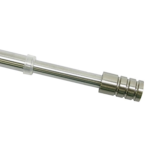 GARDINIA Vitragestange Zylinder, Ausziehbar, Metall-Stange inkl. 2 Schraubhaken, Scheibenstange, Ø 10 mm, Länge 40-65 cm, Edelstahl-Optik GARDINIA Vitragestange Zylinder, Ausziehbar, Metall-Stange inkl. 2 Schraubhaken, Scheibenstange, Ø 10 mm, Länge 40-65 cm, Edelstahl-Optik von Gardinia