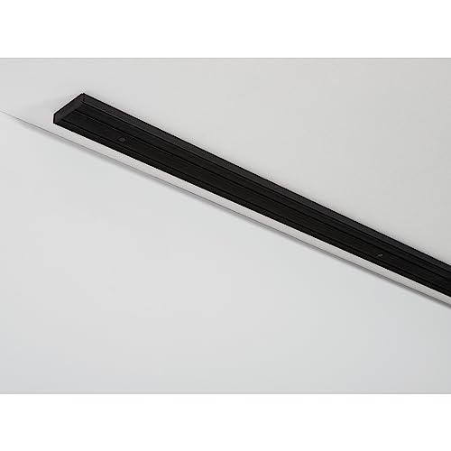 GARDINIA Vorhangschienen-Set, Komplett-Set mit 2-läufiger Vorhangschiene, Inkl. Befestigungsmaterial, Schwarz, 150 cm von Gardinia