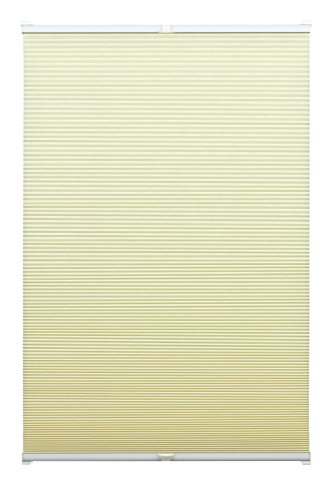 GARDINIA Wabenplissee zum Klemmen, Blickdichtes Faltrollo, Energiesparend, Alle Montage-Teile inklusive, EASYFIX Wabenplissee verspannt mit zwei Bedienschienen, Beige, 80 x 130 cm (BxH) von Gardinia