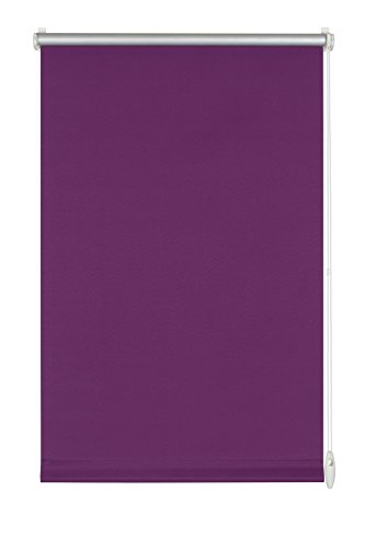 Gardinia EASYFIX Thermo-Rollo mit Thermo-Rückseite zum Klemmen oder Kleben, Höchste Lichtreflektion, Energiesparend, Lichtundurchlässig, Alle Montage-Teile inklusive, Lila, 60 x 150 cm (BxH), 12547 von Gardinia