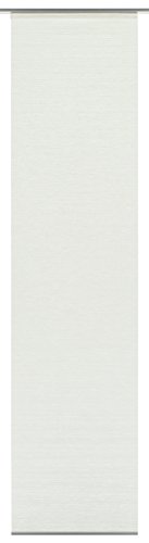 GARDINIA Flächenvorhang, Schiebegardine, Blickdicht, Vorhang / Gardine mit Natur-Optik, Weiß, 60 x 245 cm (BxH), 1 Stück von Gardinia