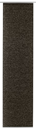 Gardinia 30218 Flächenvorhang Natur-Optik inklusiv Aluminium Unterprofil, von unten einkürzbar, 60 x 245 cm, Erde von Gardinia