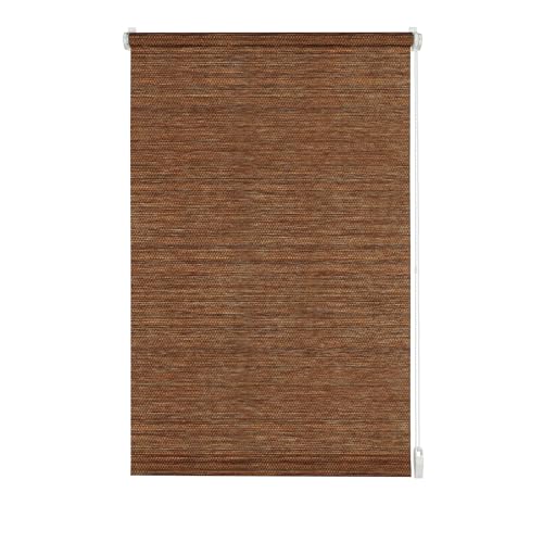 Gardinia Rollo zum Klemmen oder Kleben, Tageslicht-Rollo, Blickdicht, Alle Montage-Teile inklusive, EASYFIX Rollo Natur, Nougat, 100 x 150 cm (BxH) von Gardinia