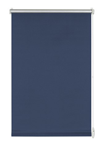 GARDINIA Thermo-Rollo mit Thermo-Rückseite zum Klemmen oder Kleben, Höchste Lichtreflektion, Energiesparend, Lichtundurchlässig, Alle Montage-Teile inklusive, EASYFIX Rollo Thermo, Blau, 75 x 150 cm (BxH) von Gardinia