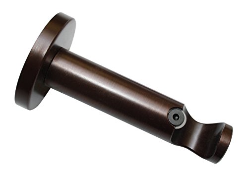 Gardinia 31370 Traeger für Gardinenstangen 1-läufig offen, Serie Chicago, Durchmesser 20 mm, Bronze von Gardinia