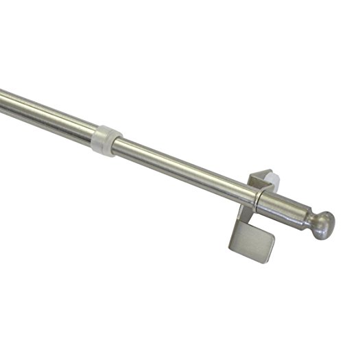 Gardinia 31514 Klemmstange, Ausdrehbar, Montage ohne Schrauben und Bohren, Press&Go Filigrano Kugel, Durchmesser 44418 mm, Länge 50-80 cm, Metall, Edelstahl-Optik, Edelstahl-Optik (Kugel) Gardinia 31514 Klemmstange, Ausdrehbar, Montage ohne Schrauben und Bohren, Press&Go Filigrano Kugel, Durchmesser 44418 mm, Länge 50-80 cm, Metall, Edelstahl-Optik, Edelstahl-Optik (Kugel) von Gardinia