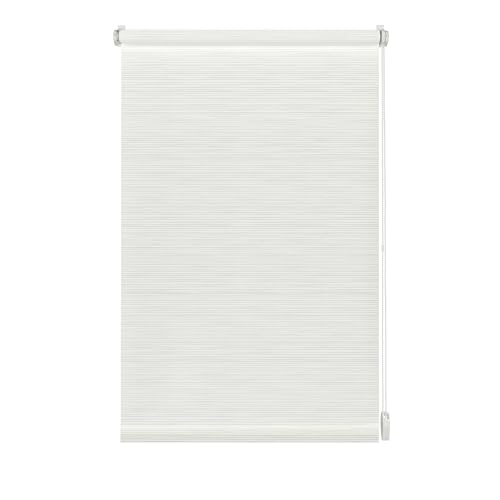 Gardinia EASYFIX Rollo Dekor 101 Streifen weiß/weiß 100 x 150 cm, 100x150, 33027 von Gardinia