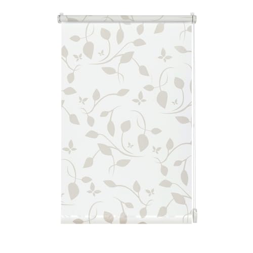 Gardinia EASYFIX Rollo Dekor 100 Scandinavian weiß/Natur 120 x 150 cm 33032 von Gardinia