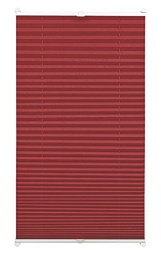 GARDINIA EASYFIX Plissee ohne Bohren, Zum Klemmen, Blickdichtes Falt-Rollo, Inkl. aller Montage-Teile, 2 Bedienschienen, Bordeauxrot, 60 x 130 cm GARDINIA EASYFIX Plissee ohne Bohren, Zum Klemmen, Blickdichtes Falt-Rollo, Inkl. aller Montage-Teile, 2 Bedienschienen, Bordeauxrot, 60 x 130 cm von Gardinia