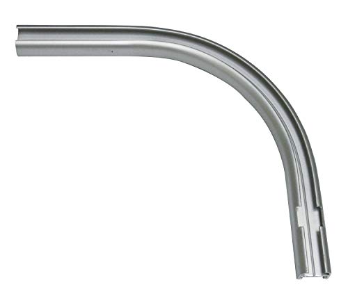 GARDINIA Rundbogen für Vorhangschienen-Verlängerungen / für 1-läufige Vorhangschiene, 90°-Winkel, Rechts, 12 / 13 cm, Aluminium GARDINIA Rundbogen für Vorhangschienen-Verlängerungen / für 1-läufige Vorhangschiene, 90°-Winkel, Rechts, 12 / 13 cm, Aluminium von Gardinia
