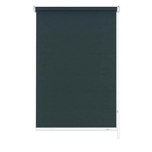 Gardinia Seitenzug-Rollo zum Abdunkeln, Decken-, Wand- oder Nischenmontage, Lichtundurchlässig, Alle Montage-Teile inklusive, Grau, 62 x 180 cm (BxH) 6096062180 von Gardinia