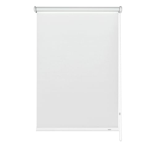 Gardinia Seitenzug-Rollo zum Abdunkeln, Decken-, Wand- oder Nischenmontage, Lichtundurchlässig, Alle Montage-Teile inklusive, Weiß, 92 x 180 cm (BxH) 6390092180 von Gardinia