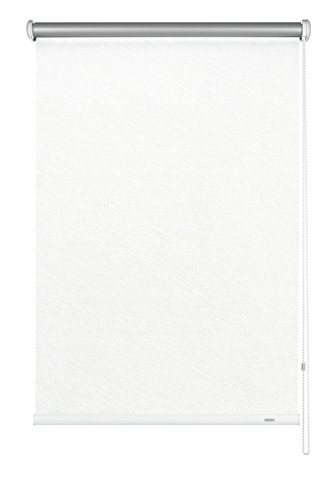 Gardinia 6495052180 Seitenzug-Rollo Thermo Energiesparend mit Energiespareffekt, abdunkelnd, 52 x 180 cm, Streifen weiß von Gardinia