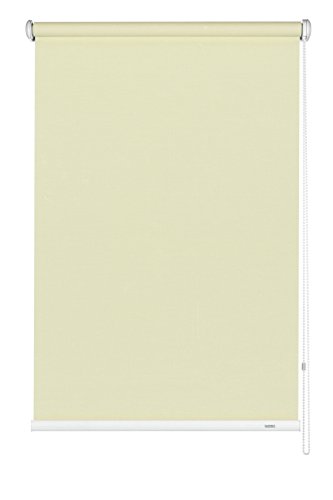 GARDINIA Seitenzug-Rollo für Fenster, Blickdicht, Lichtdurchlässig, Sichtschutz, Blendschutz, Montage mit Bohren, Farbe: Champagner, 62 x 180 cm (BxH) von Gardinia