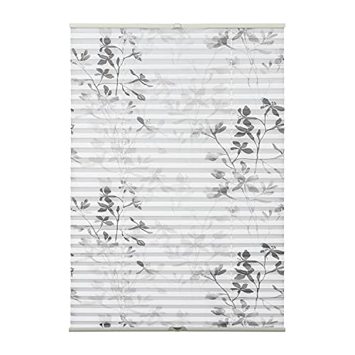 GARDINIA Plissee ohne Bohren, Blickdicht, Lichtdurchlässig, Einfach in der Breite kürzbar, Bella Falt-Plissee, Weiß, 50 x 130 cm (BxH) von Gardinia