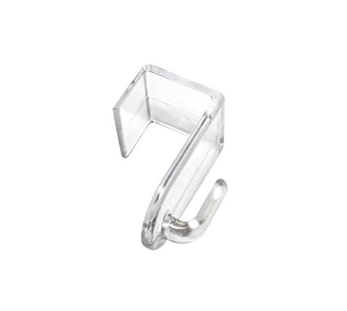 Gardinia Deko-Haken für Fenster und Türen, Für Flügelstärken von 12 mm - 16,5 mm, Montage ohne Bohren, Ideal zur Dekoration, Kunststoff, Transparent Gardinia Deko-Haken für Fenster und Türen, Für Flügelstärken von 12 mm - 16,5 mm, Montage ohne Bohren, Ideal zur Dekoration, Kunststoff, Transparent von Gardinia