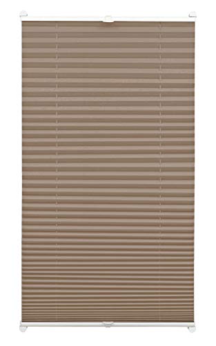 Gardinia 32638 Plissee zum Klemmen, Blickdichtes Faltrollo, Alle Montage-Teile inklusive, EASYFIX Plissee verspannt mit Zwei Bedienschienen, Taupe, 65 x 130 cm (BxH) Gardinia 32638 Plissee zum Klemmen, Blickdichtes Faltrollo, Alle Montage-Teile inklusive, EASYFIX Plissee verspannt mit Zwei Bedienschienen, Taupe, 65 x 130 cm (BxH) von Gardinia