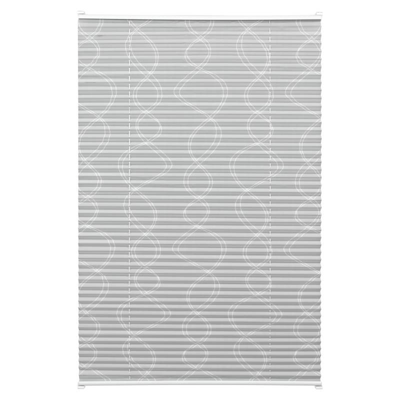 Gardinia EasyFix Plissee 'Curl' grau 60 x 130 cm von GARDINIA