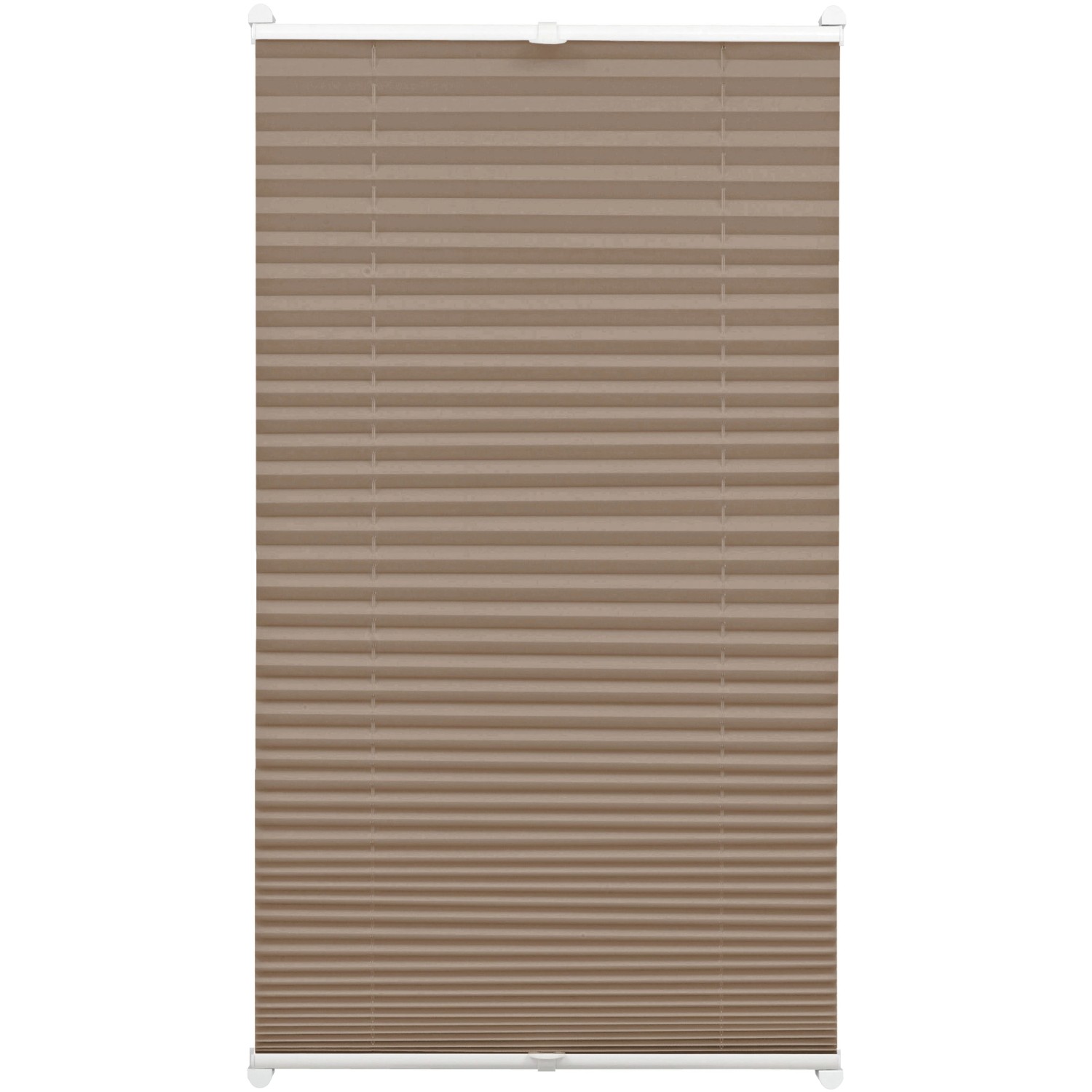 Gardinia EasyFix Plissee mit 2 Bedienschienen 90 cm x 130 cm Taupe Gardinia EasyFix Plissee mit 2 Bedienschienen 90 cm x 130 cm Taupe von GARDINIA